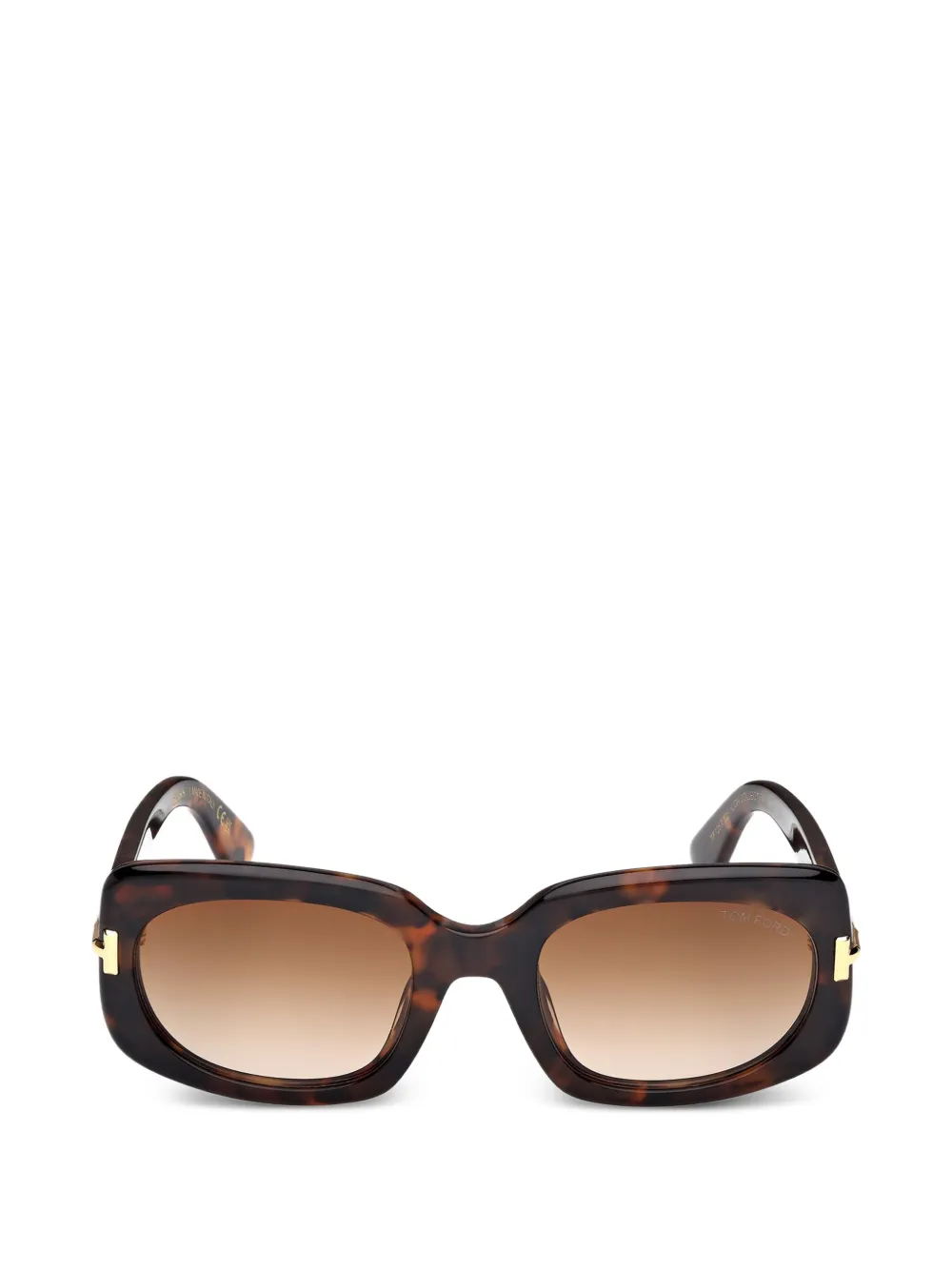 TOM FORD Occhiali da sole geometrici - Marrone