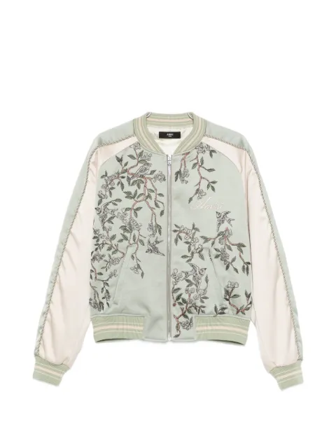 AMIRI floral-embroidered bomber jacket