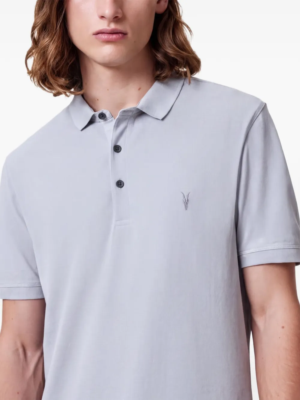 AllSaints Reform poloshirt met korte mouwen Blauw