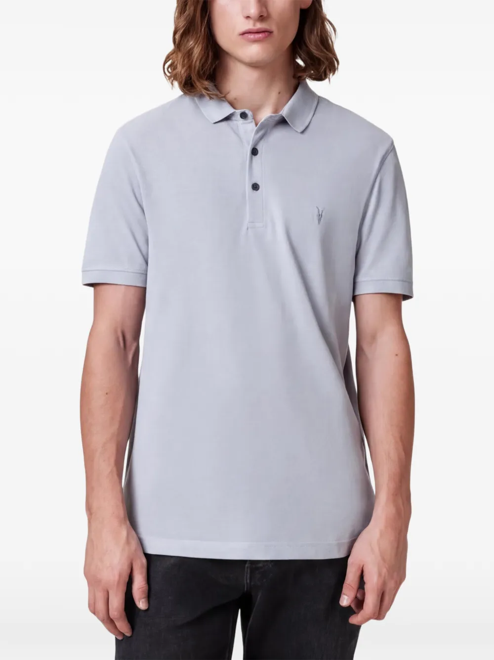 AllSaints Reform poloshirt met korte mouwen Blauw