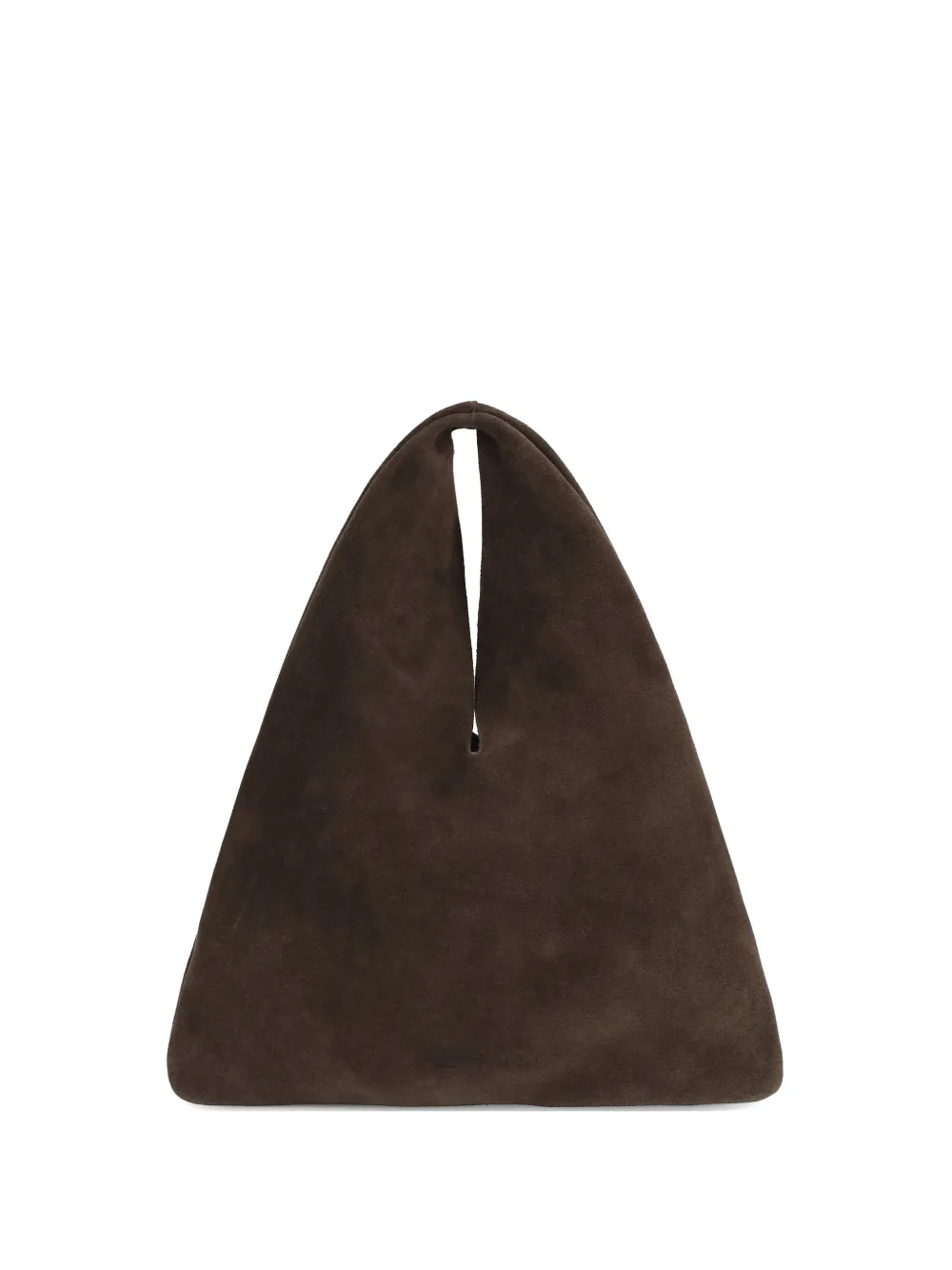 Manebi x Alex Rivière Studio Louis suede shoulder bag - Marrone