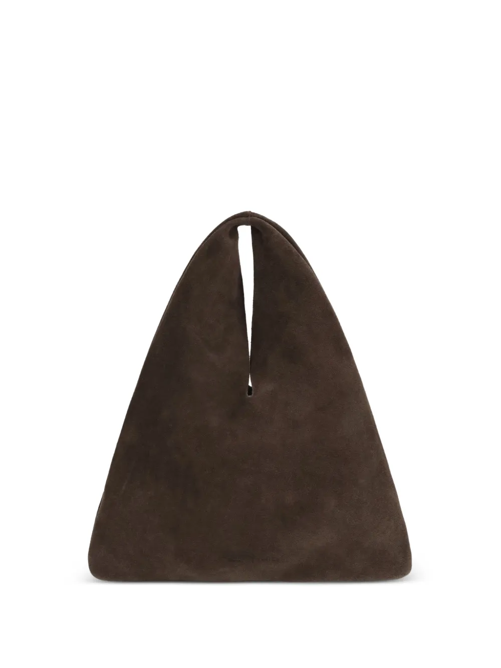 Manebi x Alex Rivière Studio Louis suede shoulder bag - Marrone