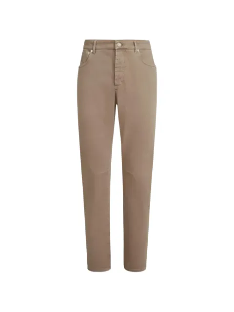 Brunello Cucinelli Pantaloni Iconic Fit con ricamo