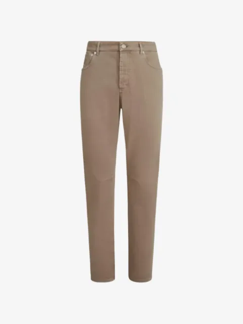 Brunello Cucinelli Iconic Fit embroidered-logo trousers