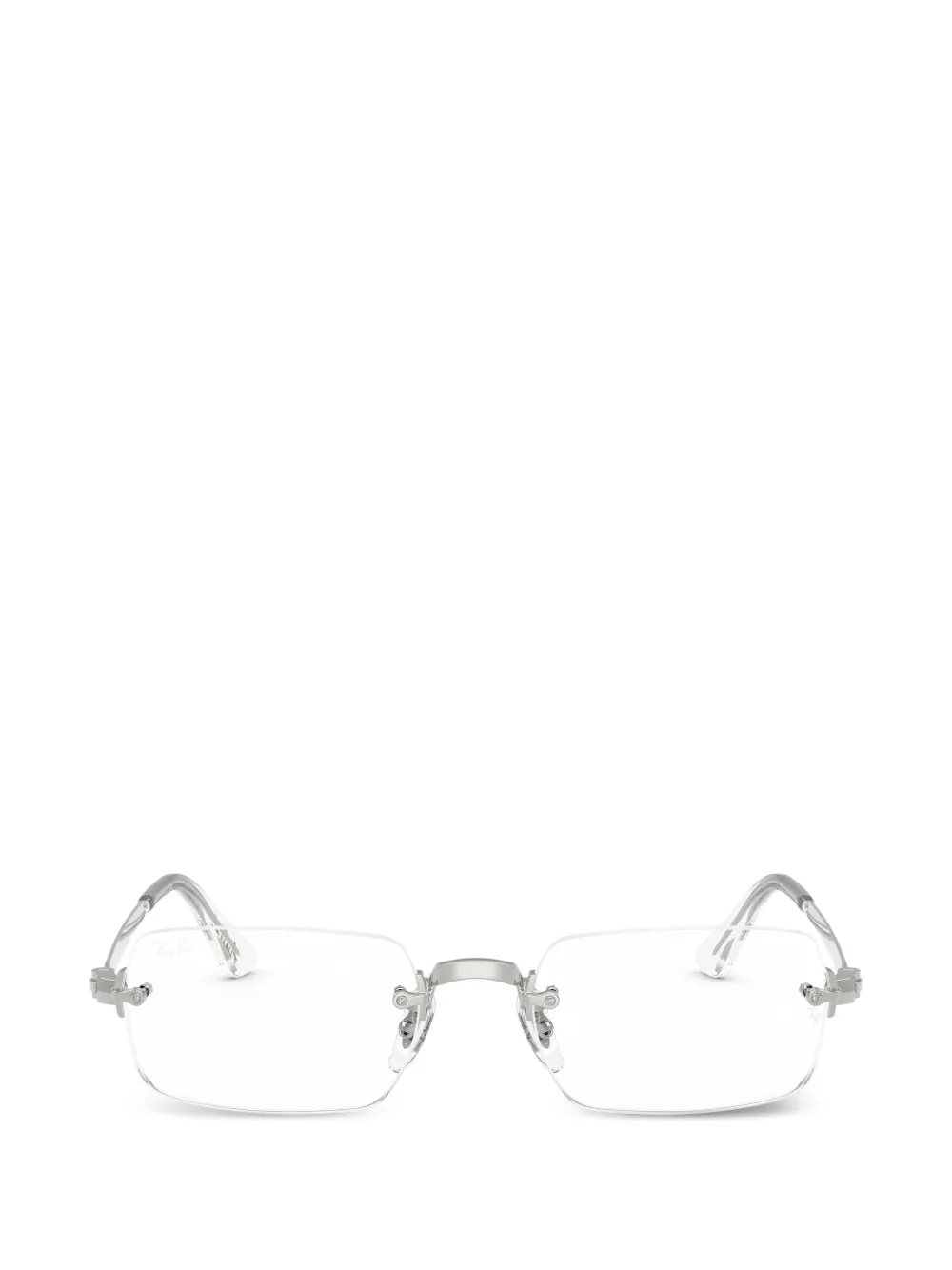 Ray-Ban x A$AP Rocky rectangle-frame glasses - Argento