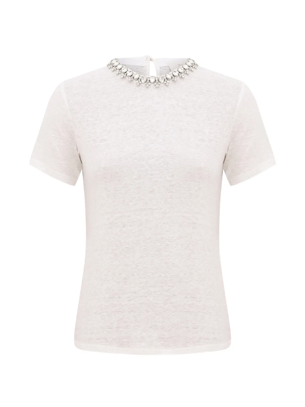 ZIMMERMANN Verfraaid T-shirt Wit