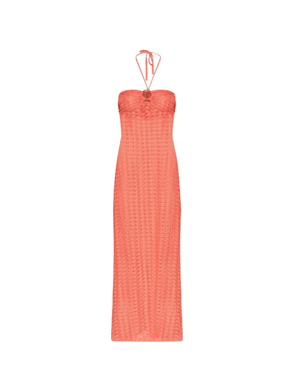 Melissa Odabash Harriet halterneck maxi dress - Arancione