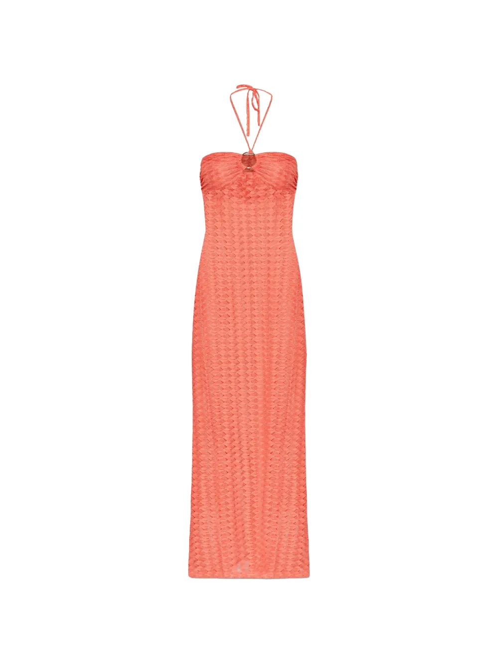 Melissa Odabash Harriet halterneck maxi dress - Arancione