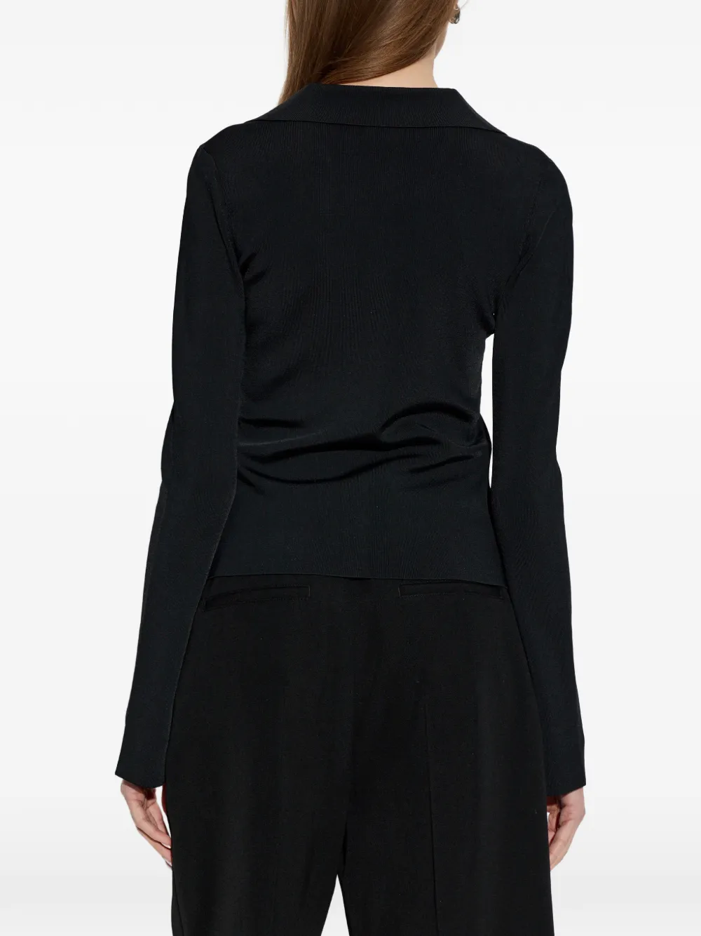 Alexander Wang Blouse met polokraag en lange mouwen Zwart