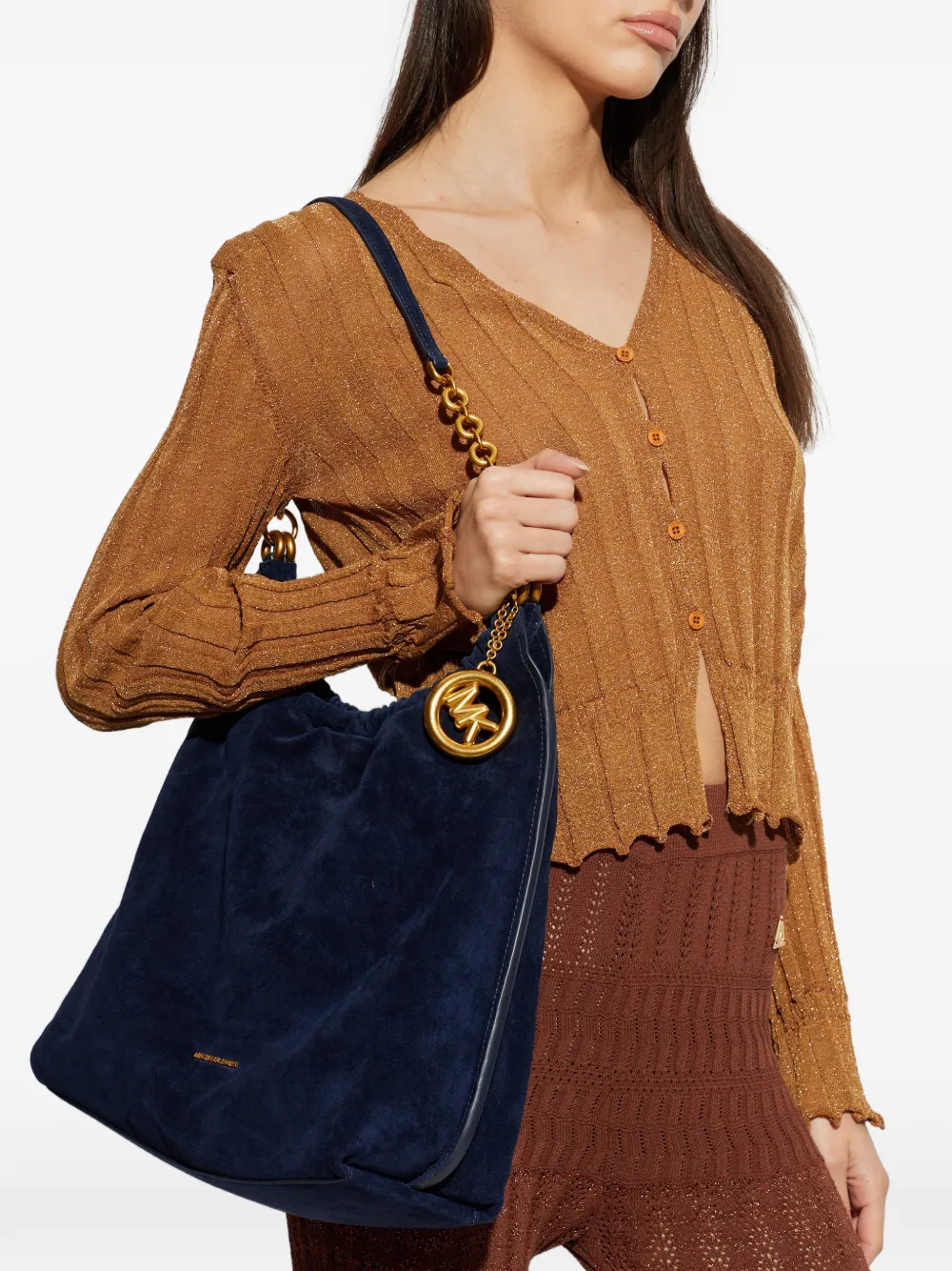 Michael Michael Kors Indie logo-charm tote bag - Blu