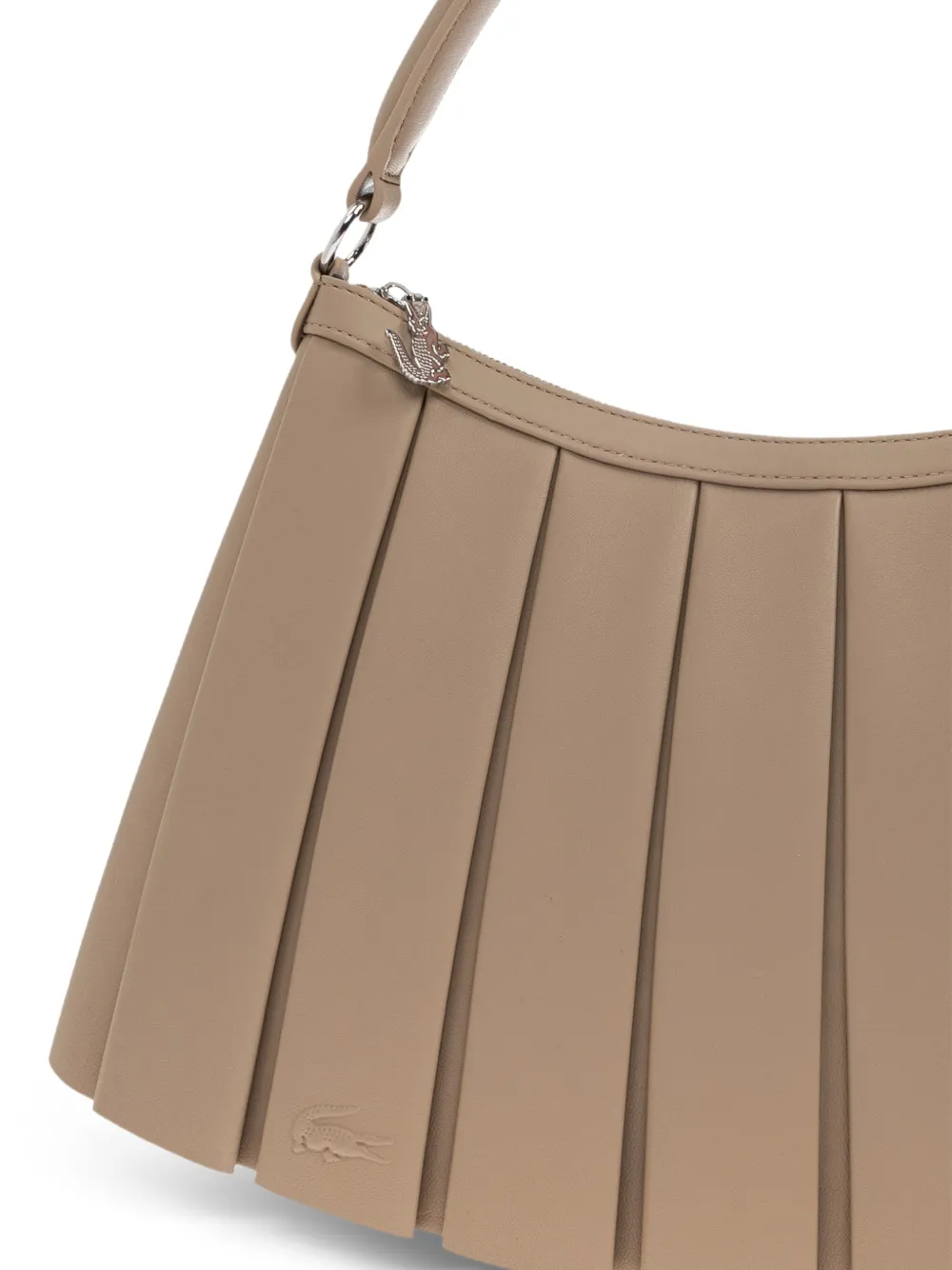 Lacoste Schoudertas met logo Beige