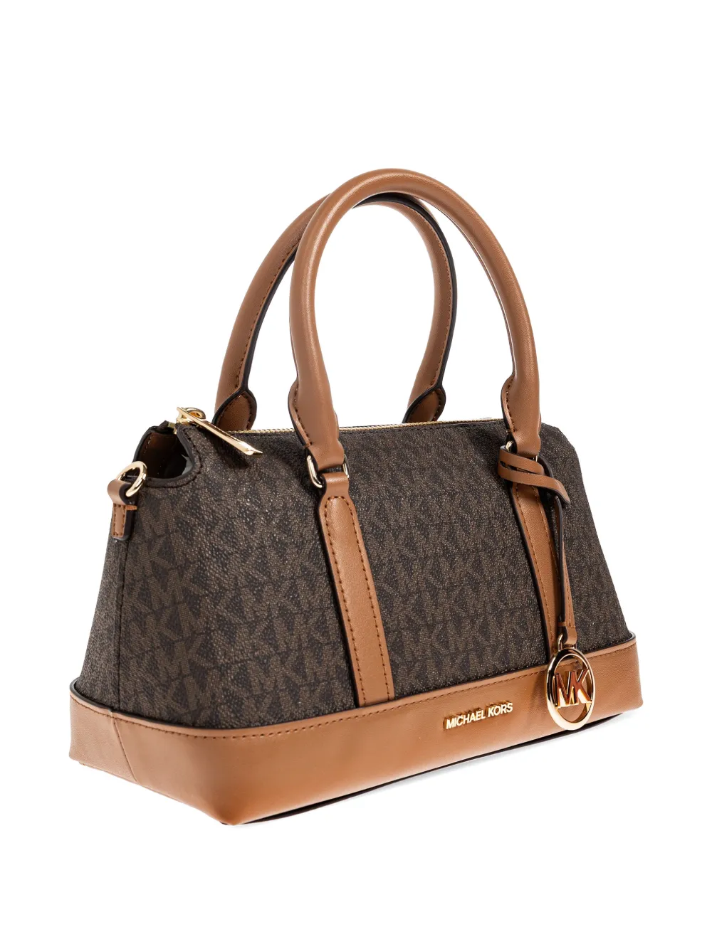 Michael Kors Kleine shopper met logo-bedel Bruin