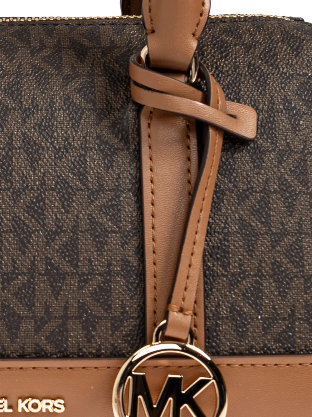 Michael Kors Kleine shopper met logo-bedel Bruin