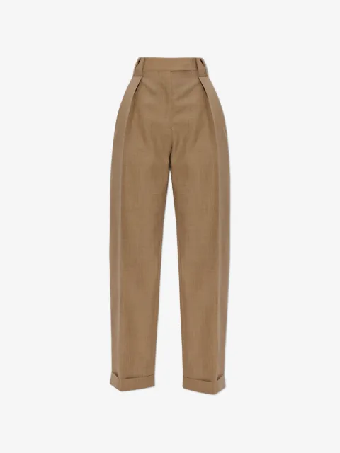 Versace pleated cuff trousers