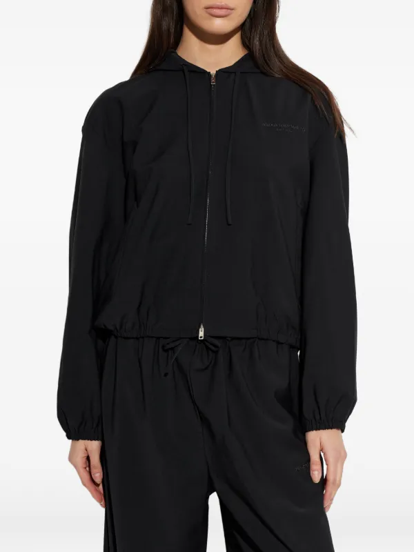 Alexander Wang ジップアップ パーカー | ブラック | FARFETCH JP