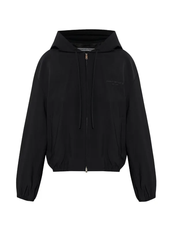 alexanderwang ジップアップパーカー ブラック XS Alexander Wang ジップアップ パーカー | ブラック | FARFETCH JP