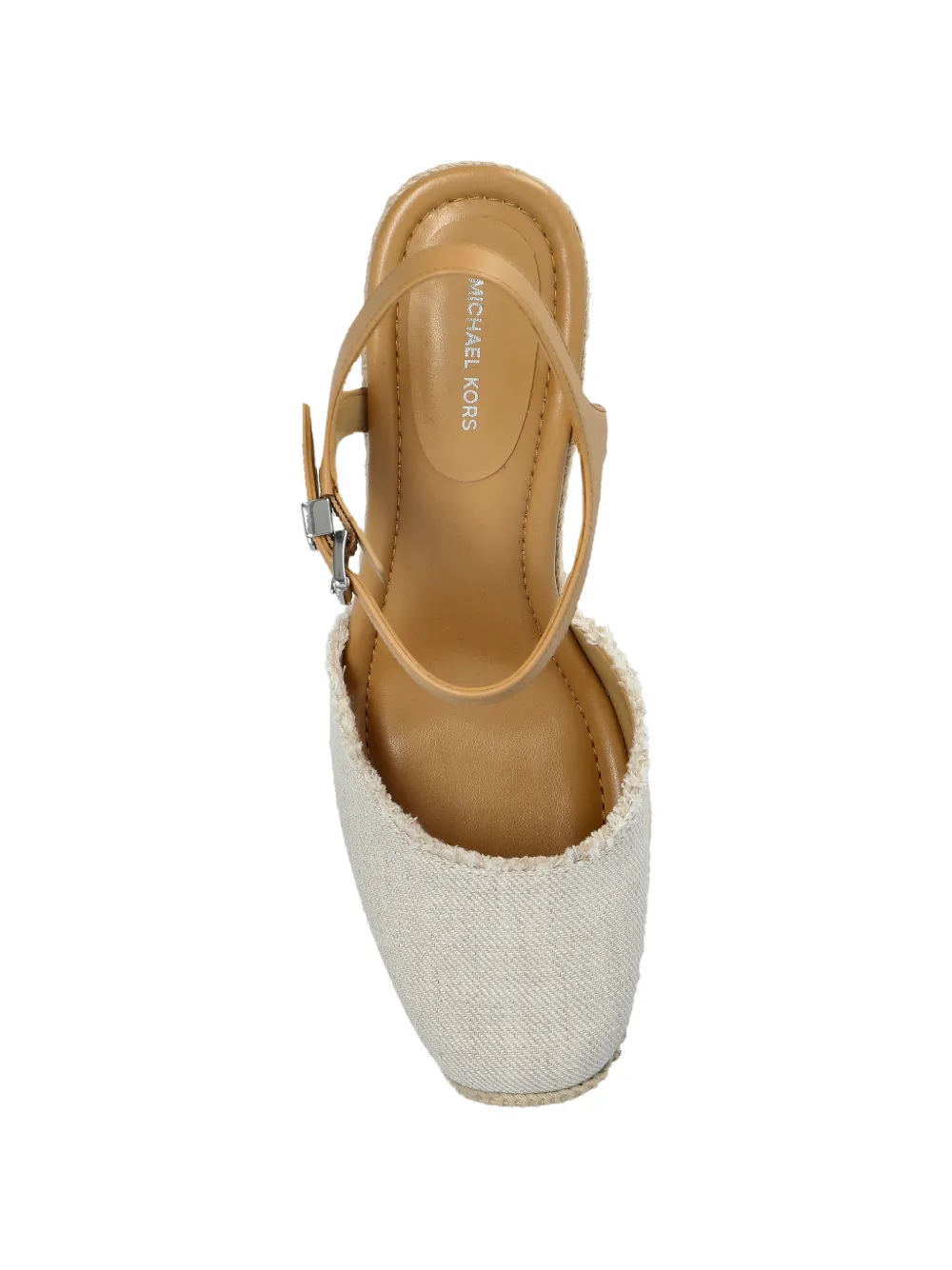 Michael Kors Espadrilles met enkelbandje en franje Beige