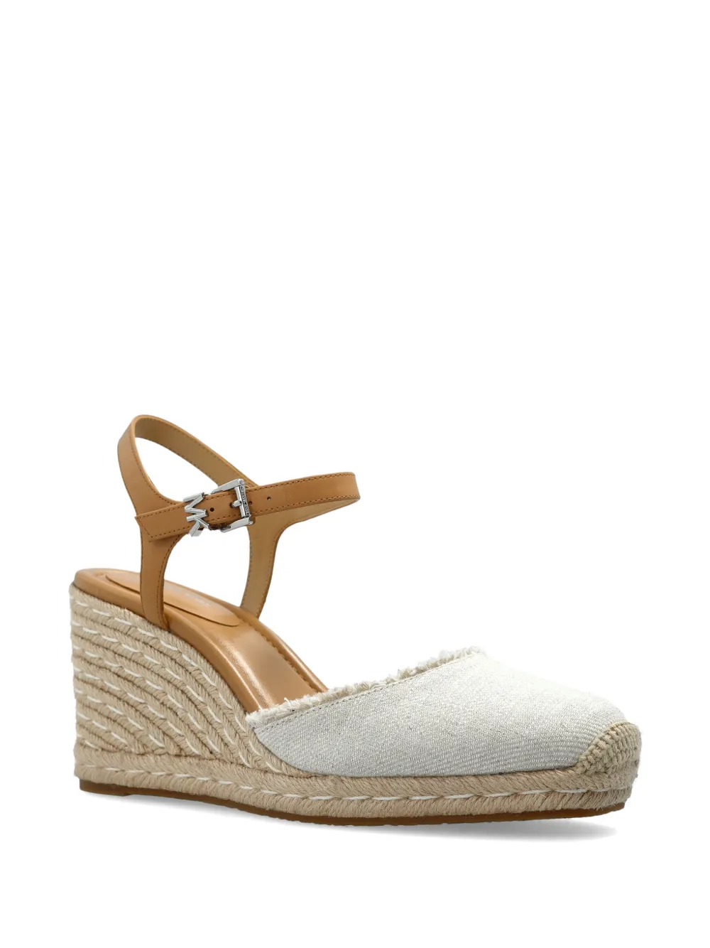 Michael Kors Espadrilles met enkelbandje en franje Beige