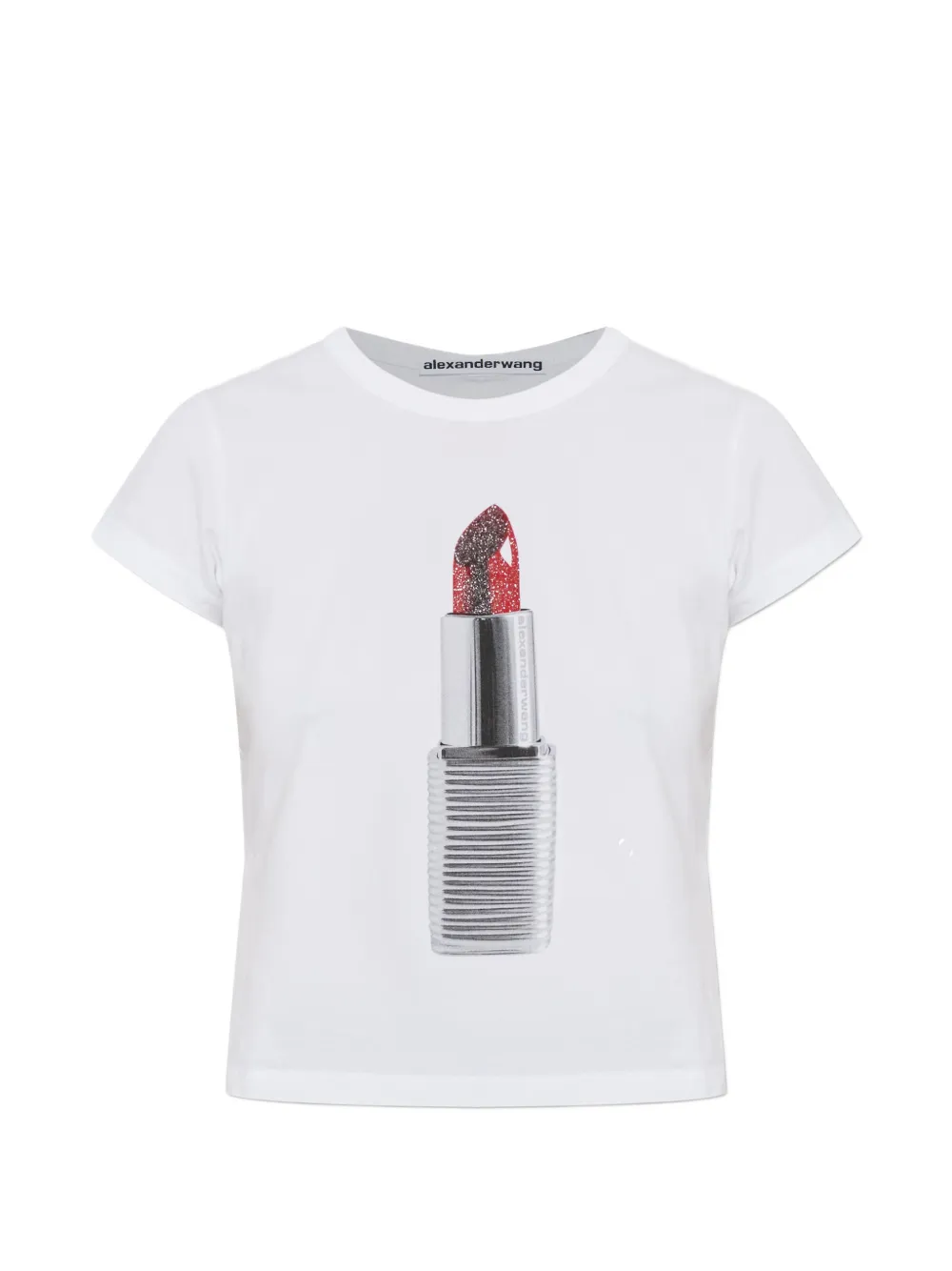 Alexander Wang lip-stick-print T-shirt - Bianco