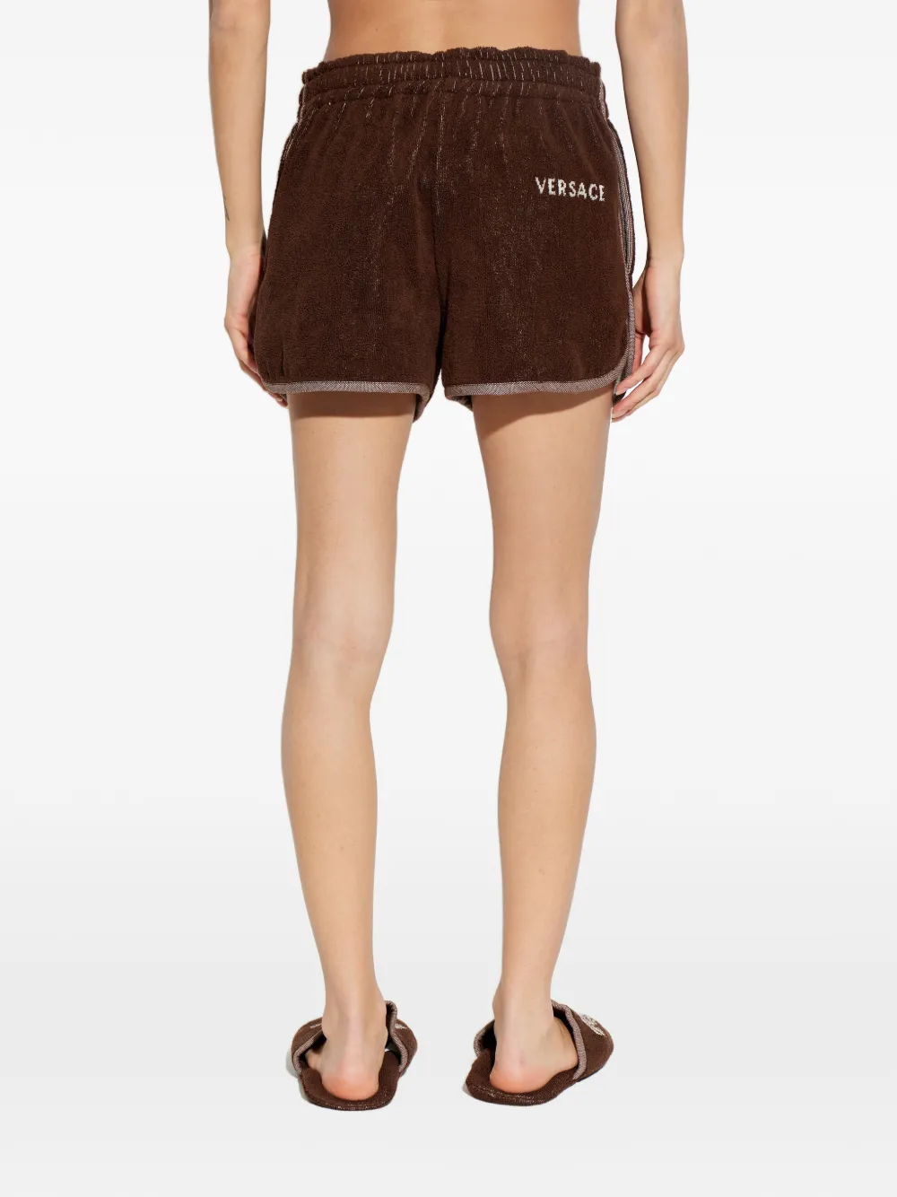 Versace Home Shorts met badstof afwerking Bruin
