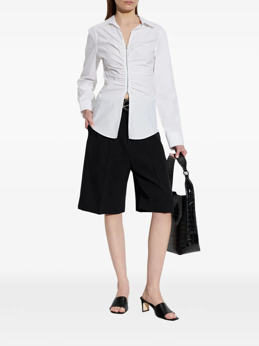 Alexander Wang blouse met rits Wit