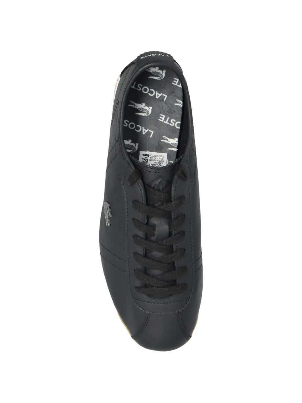Lacoste Low-top leren sneakers Zwart