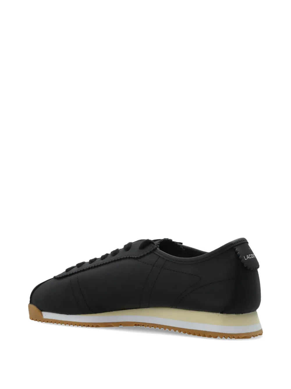 Lacoste Low-top leren sneakers Zwart