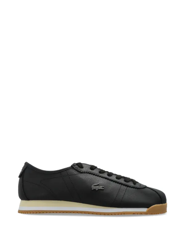 Lacoste ローカット レザースニーカー | ブラック | FARFETCH JP
