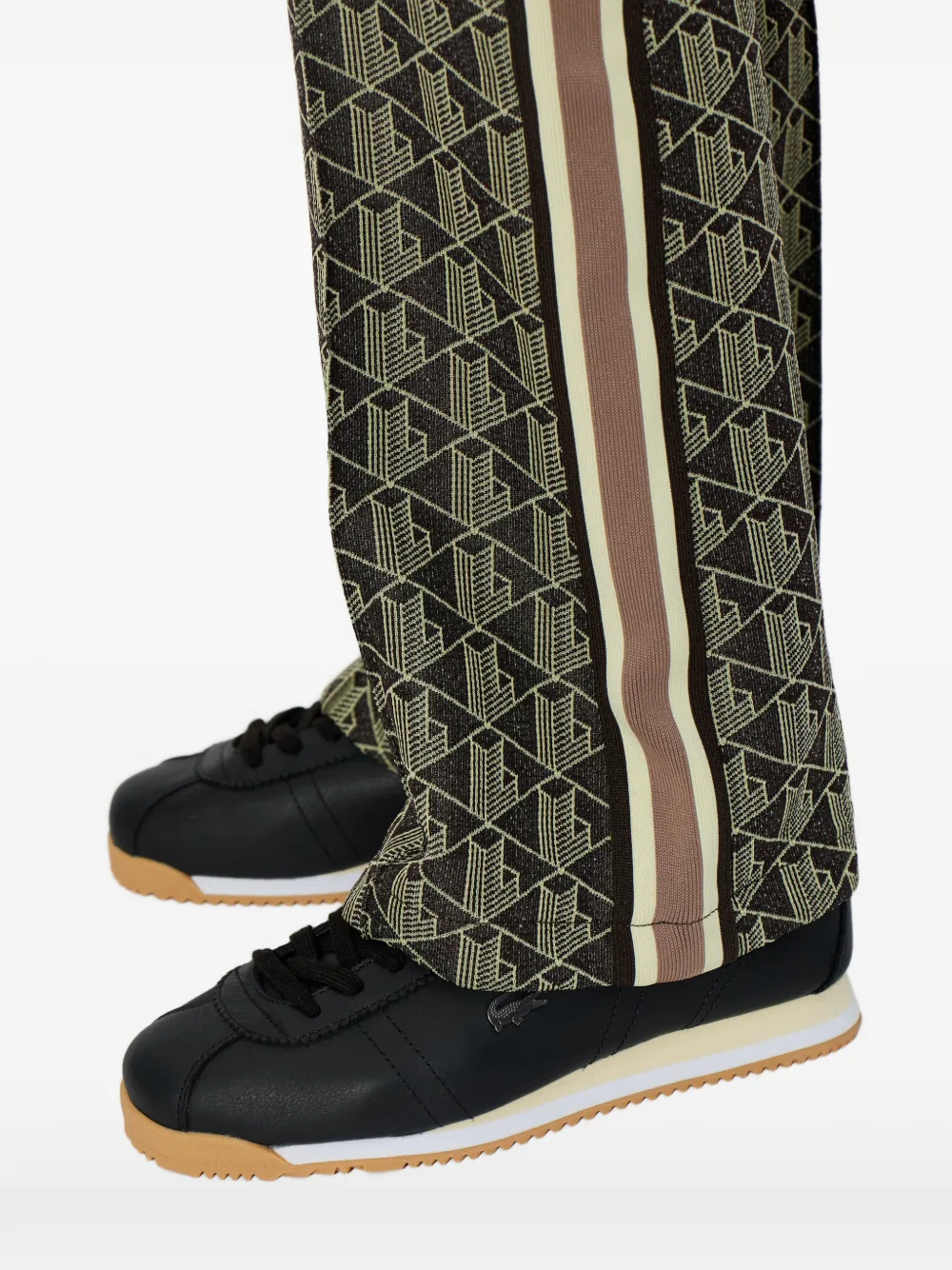 Lacoste Low-top leren sneakers Zwart