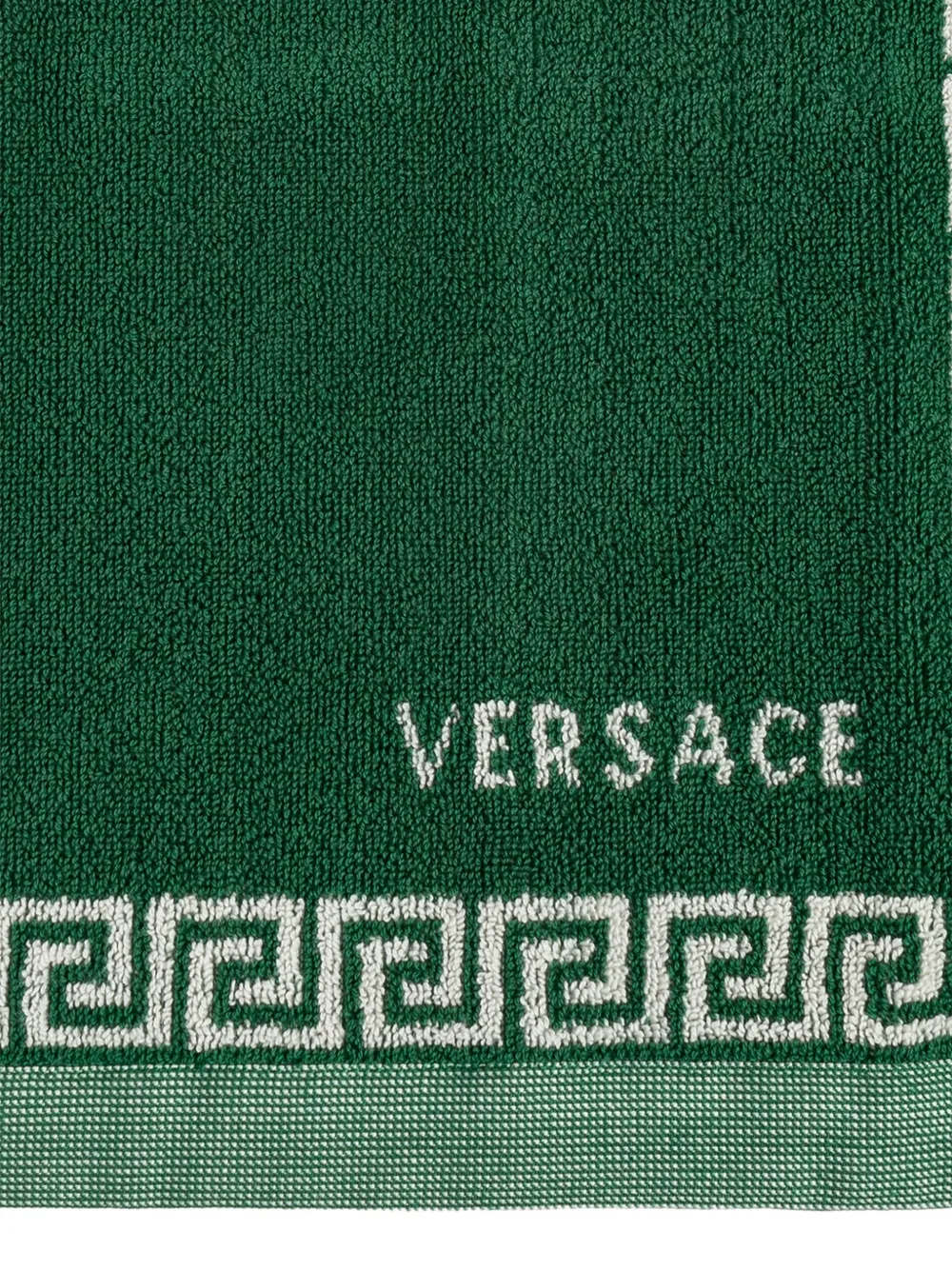  Versace Home Logo-detail Bath Towel - Green 