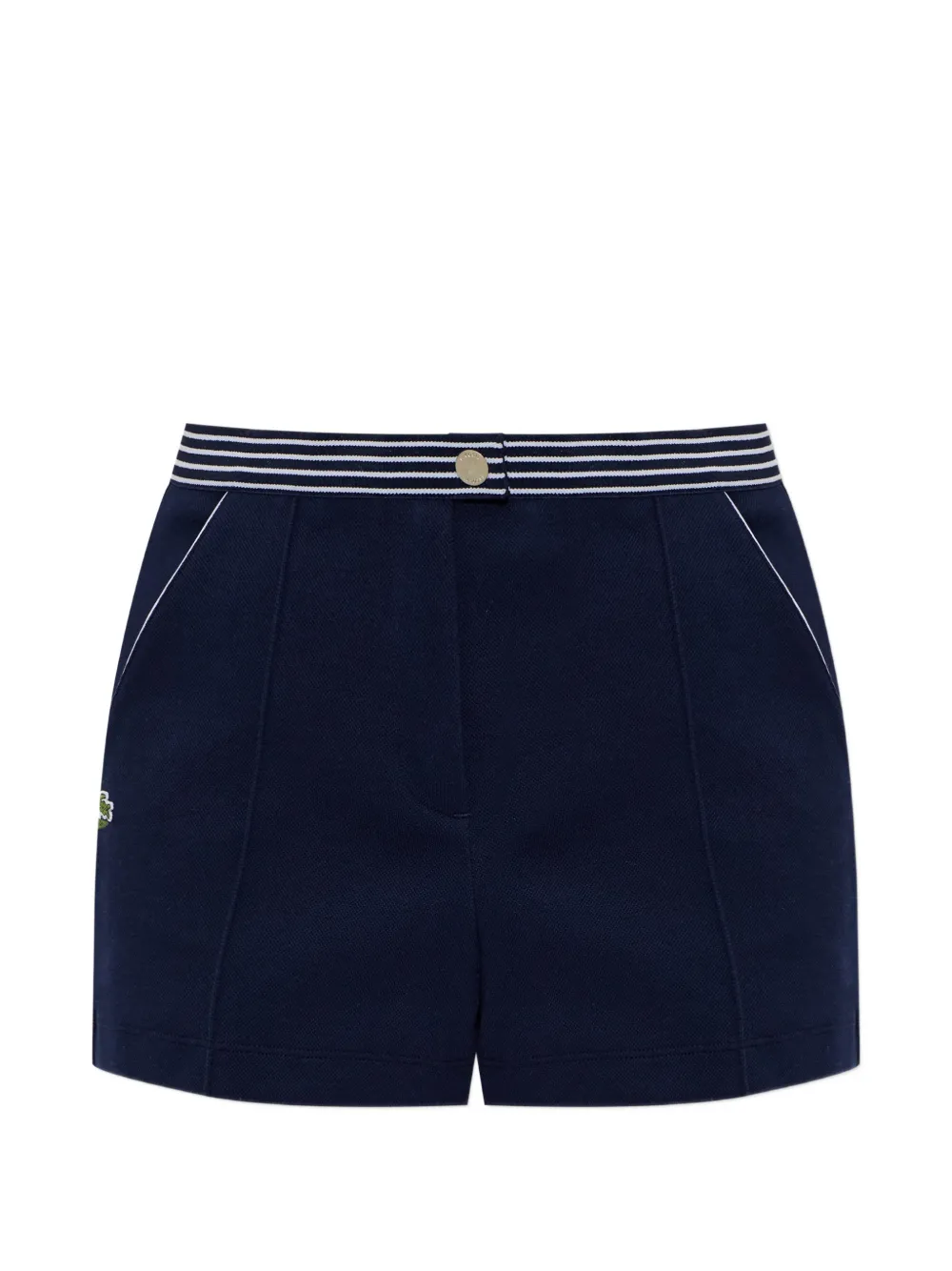 Lacoste striped-edge shorts - Blu