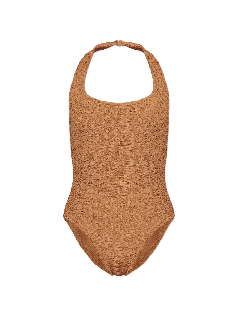 Hunza G Sandy metallic crinkle swimsuit - Toni neutri