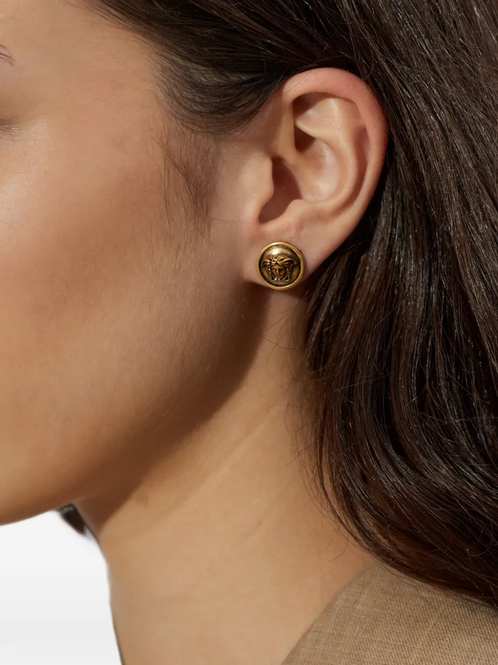 Versace Medusa Head-engraved earrings | Men