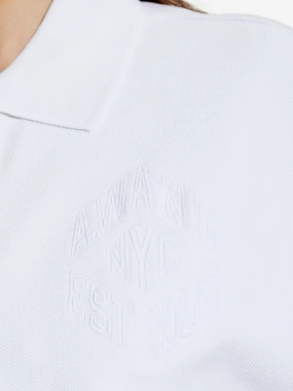 Alexander Wang ポロシャツ ホワイト S Alexander Wang Camisa Polo Oversized high-low | Branco | FARFETCH BR