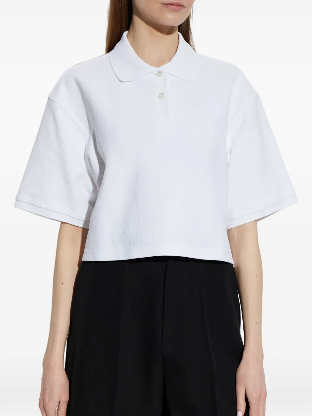 Alexander Wang Asymmetrische oversized polotop Wit