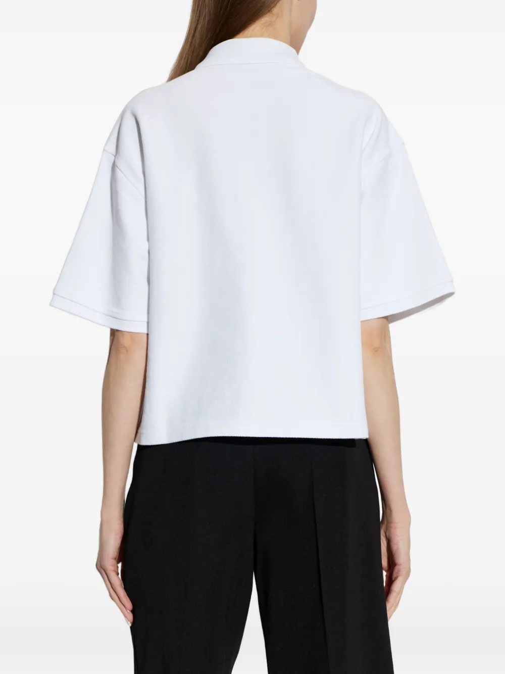 Alexander Wang Asymmetrische oversized polotop Wit