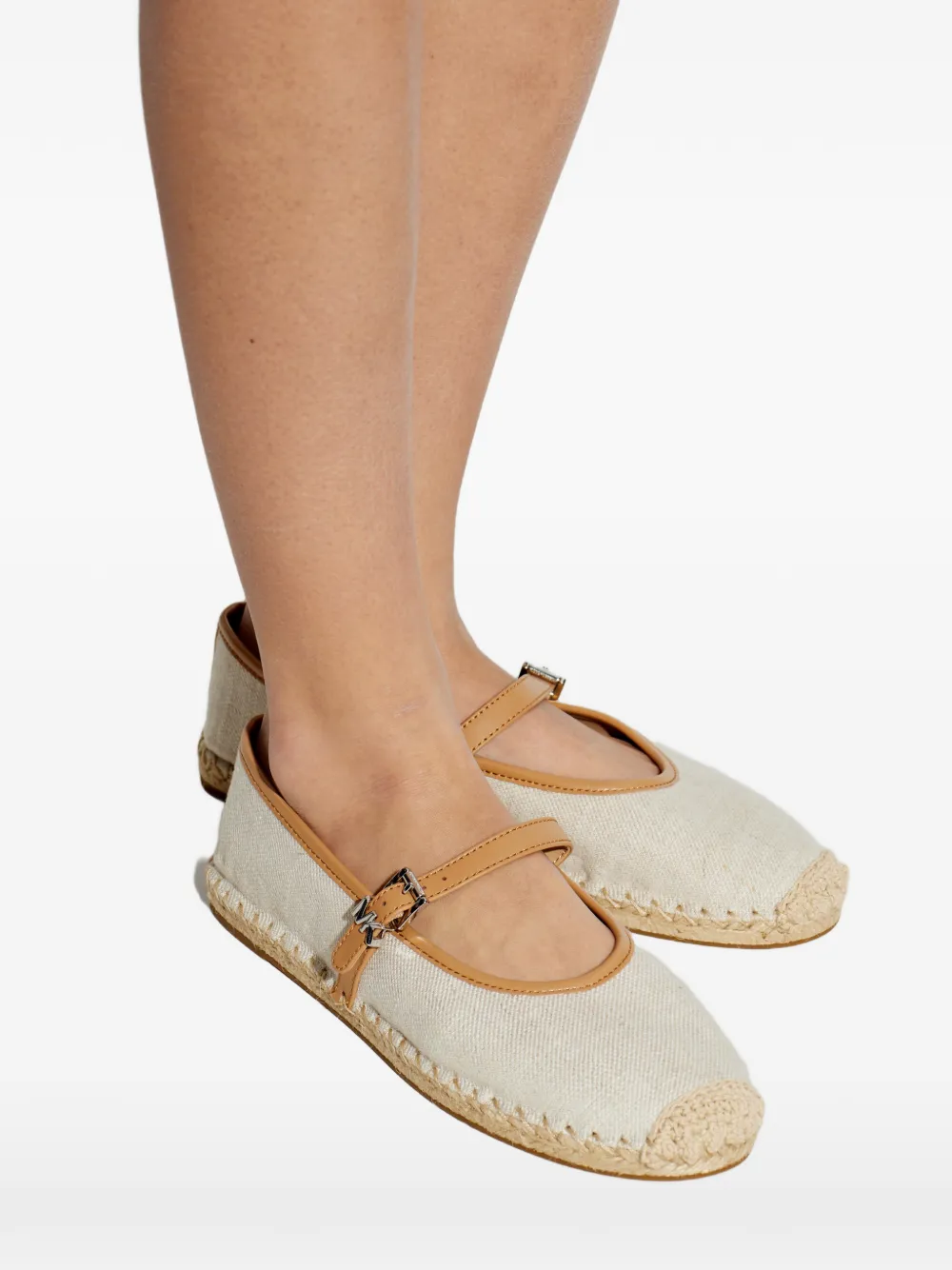 Michael Kors canvas ballet espadrilles Beige