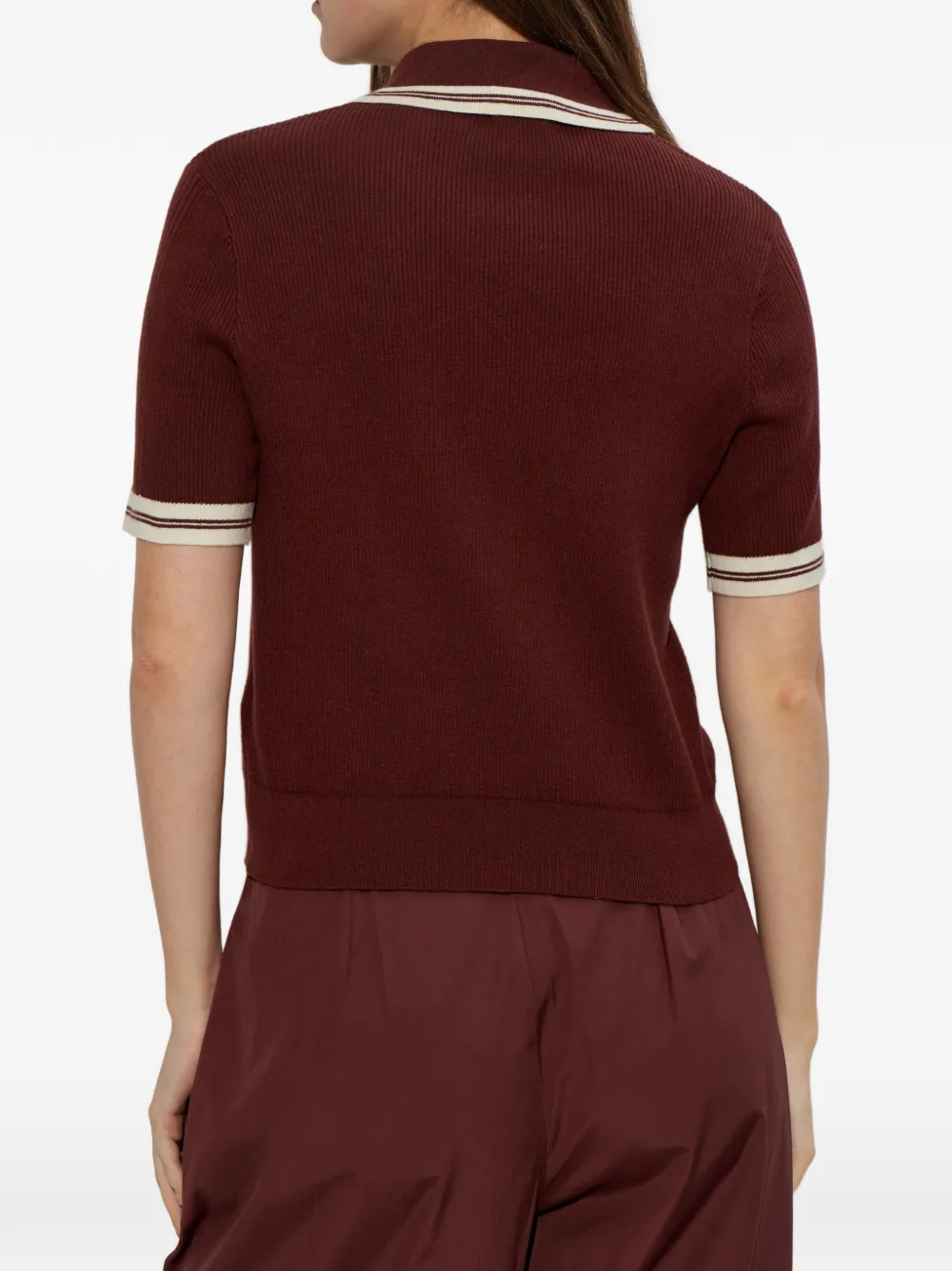 rag & bone Laurie poloshirt Rood