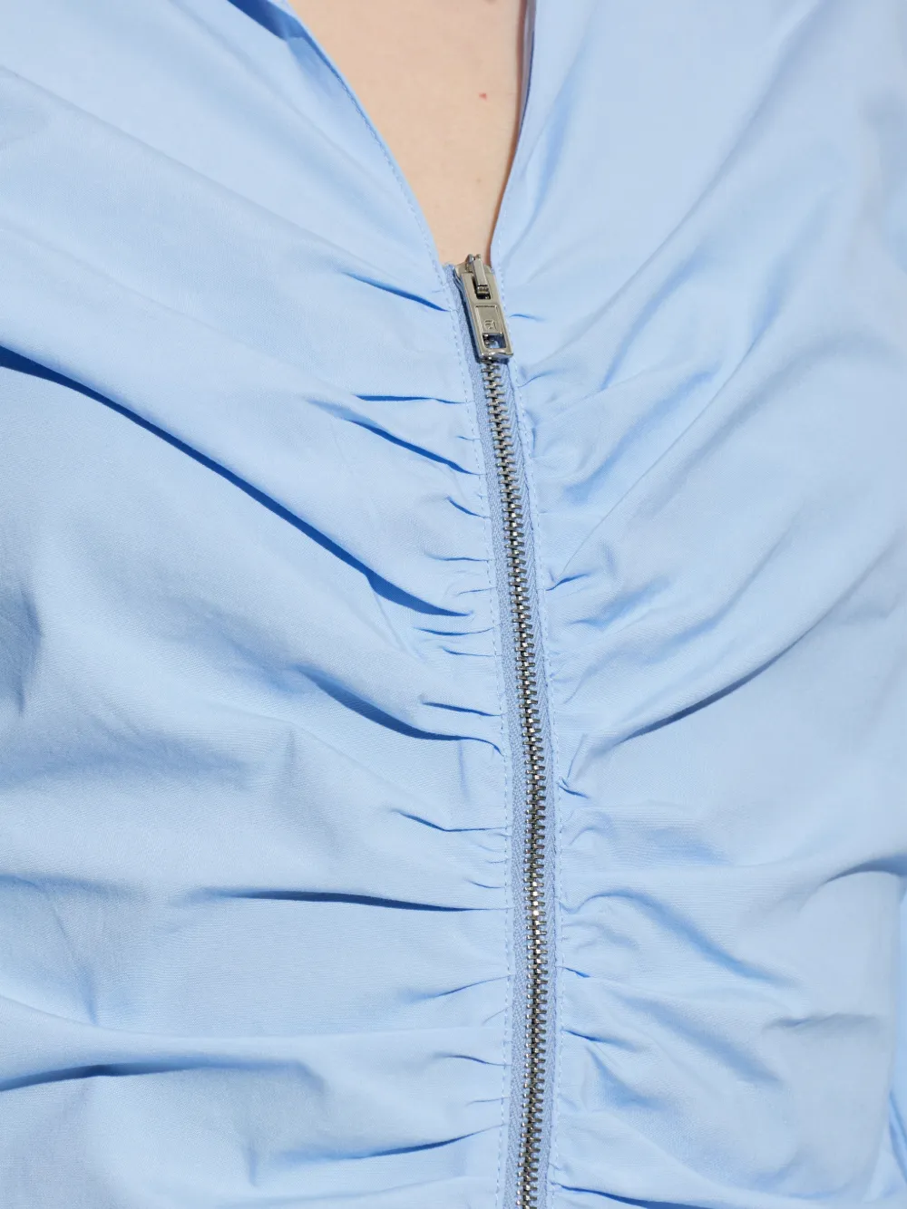 Alexander Wang Blouse met ruches en rits Blauw