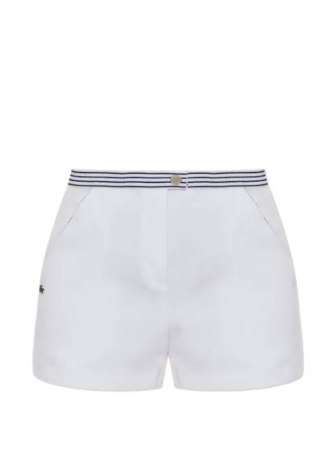 Lacoste pantalones vaqueros cortos con cintura a rayas