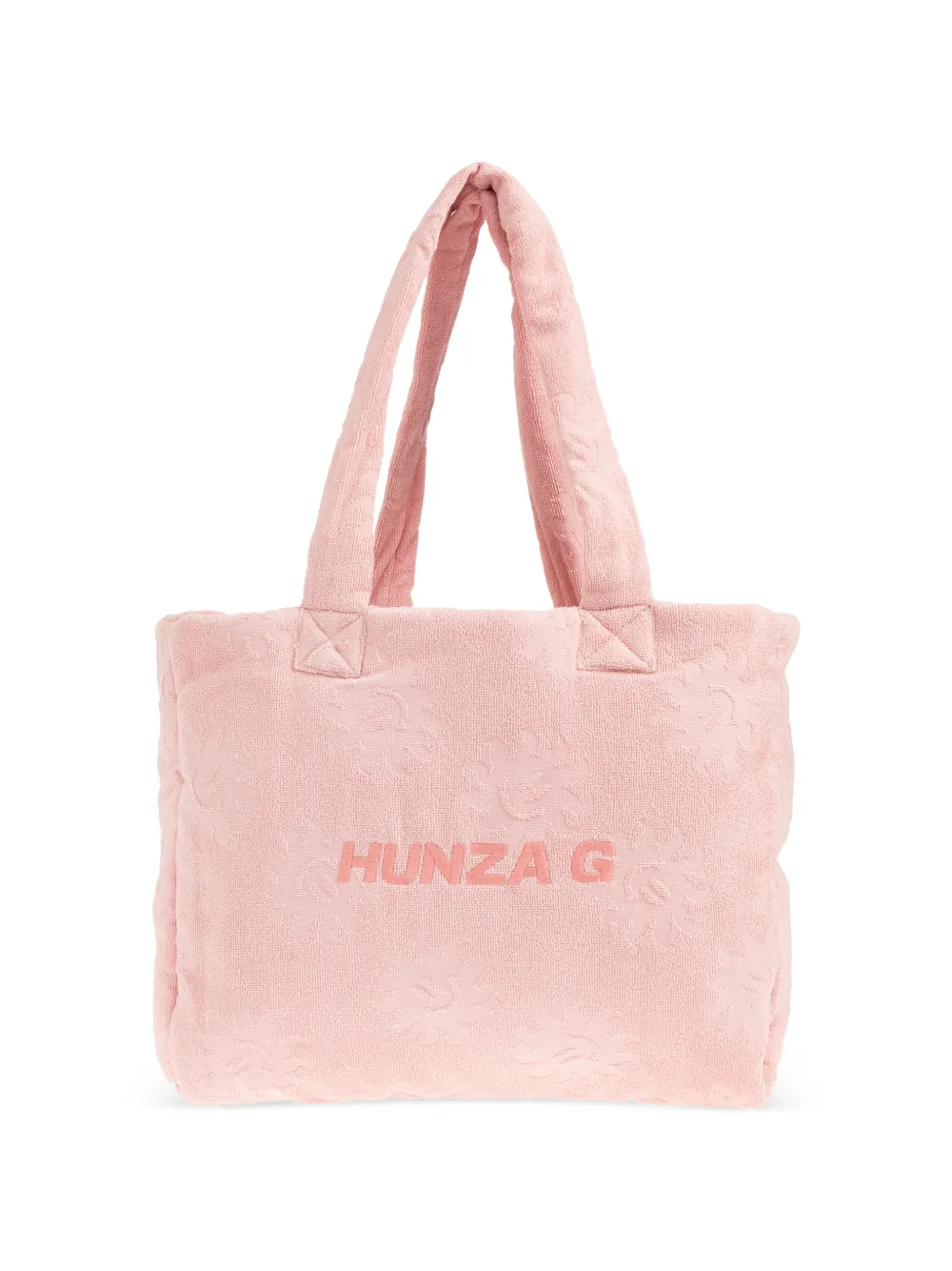 Hunza G Sunny towelling tote beach bag - Rosa