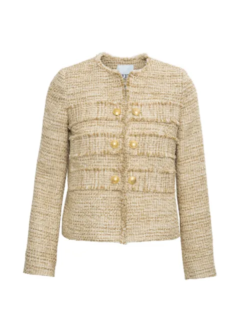 WEILL PARIS chamarra de tweed con flecos