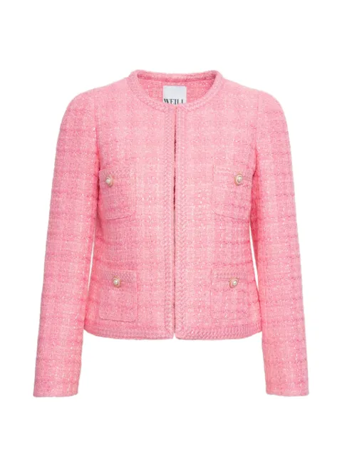 WEILL PARIS chaqueta trenzada de tweed