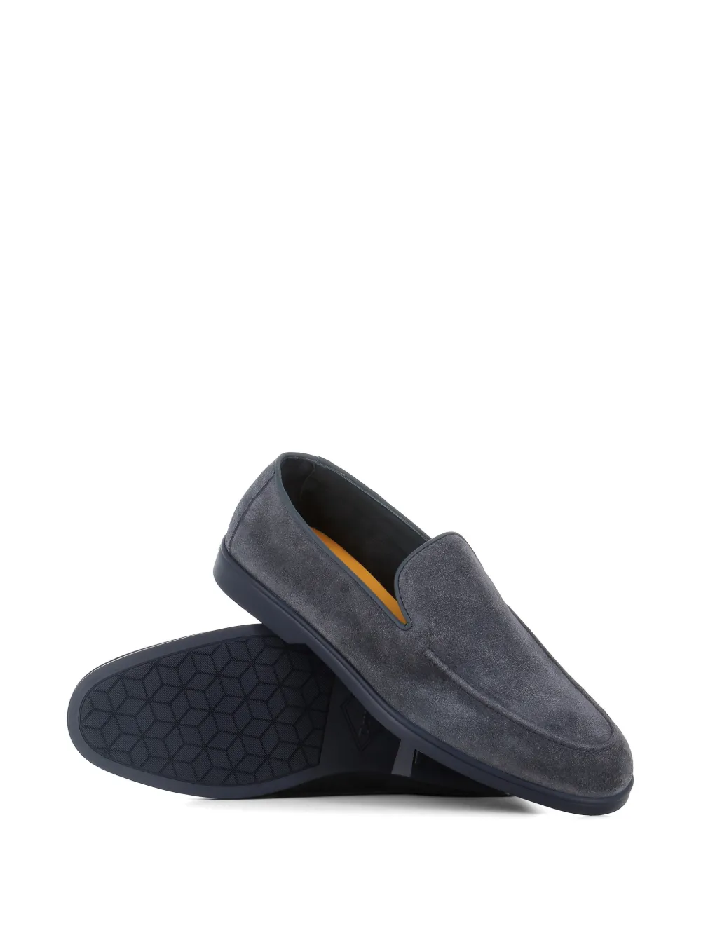Doucal's suede loafers Blauw