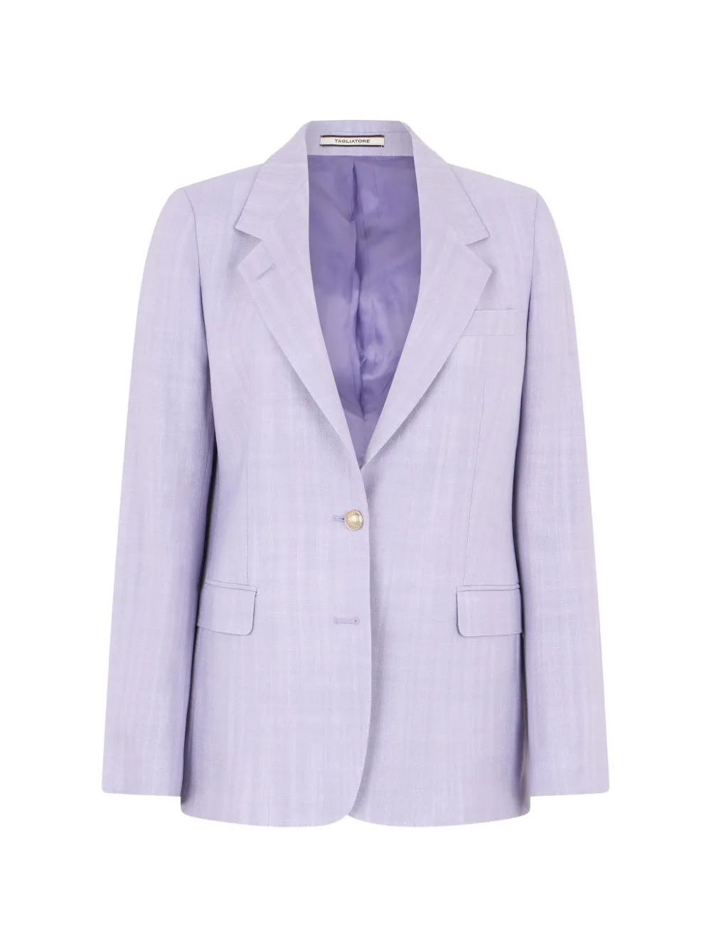 Tagliatore single-breasted notched-lapels blazer - Viola