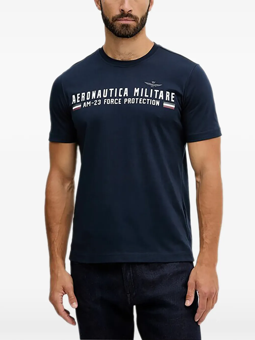 Aeronautica Militare crewneck graphic t-shirt - Blu