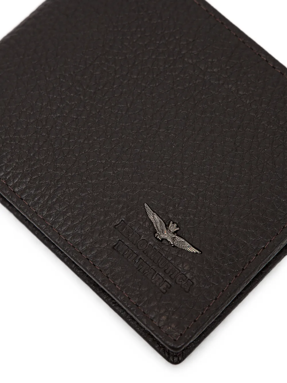 Aeronautica Militare Portemonnee met logo Zwart