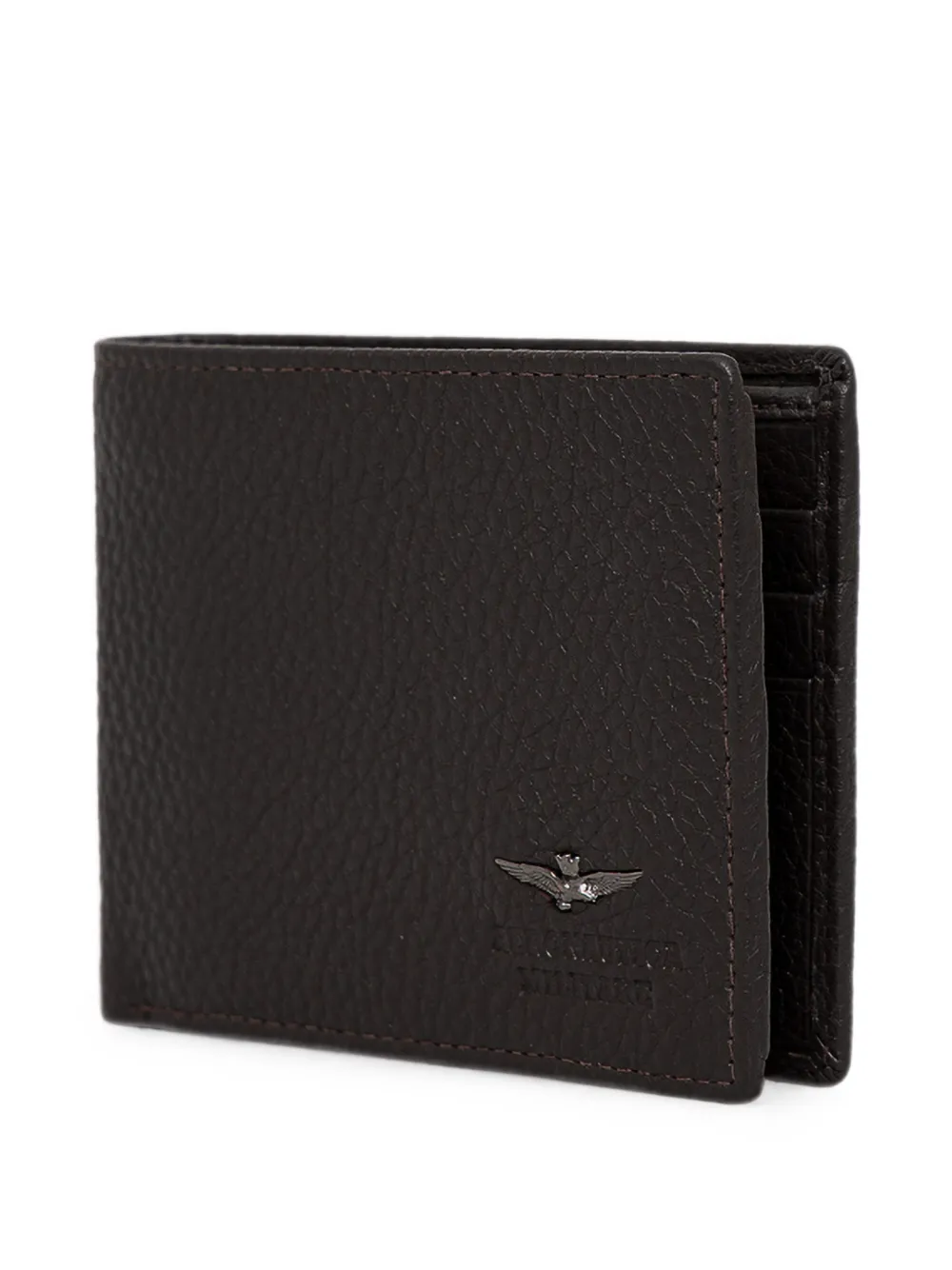 Aeronautica Militare Portemonnee met logo Zwart