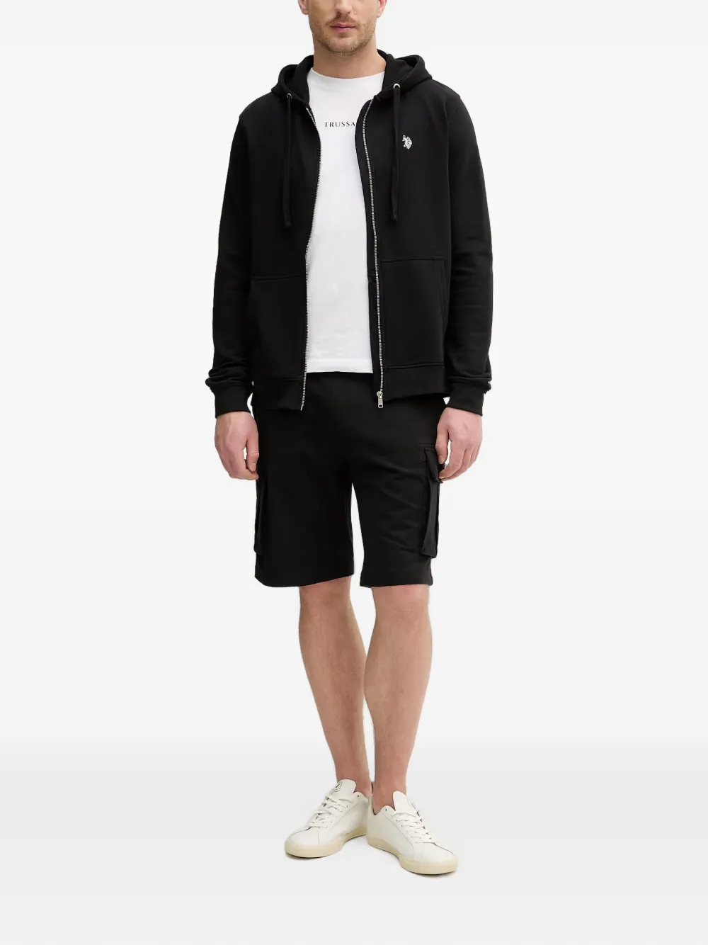 Aeronautica Militare Cargo shorts Zwart