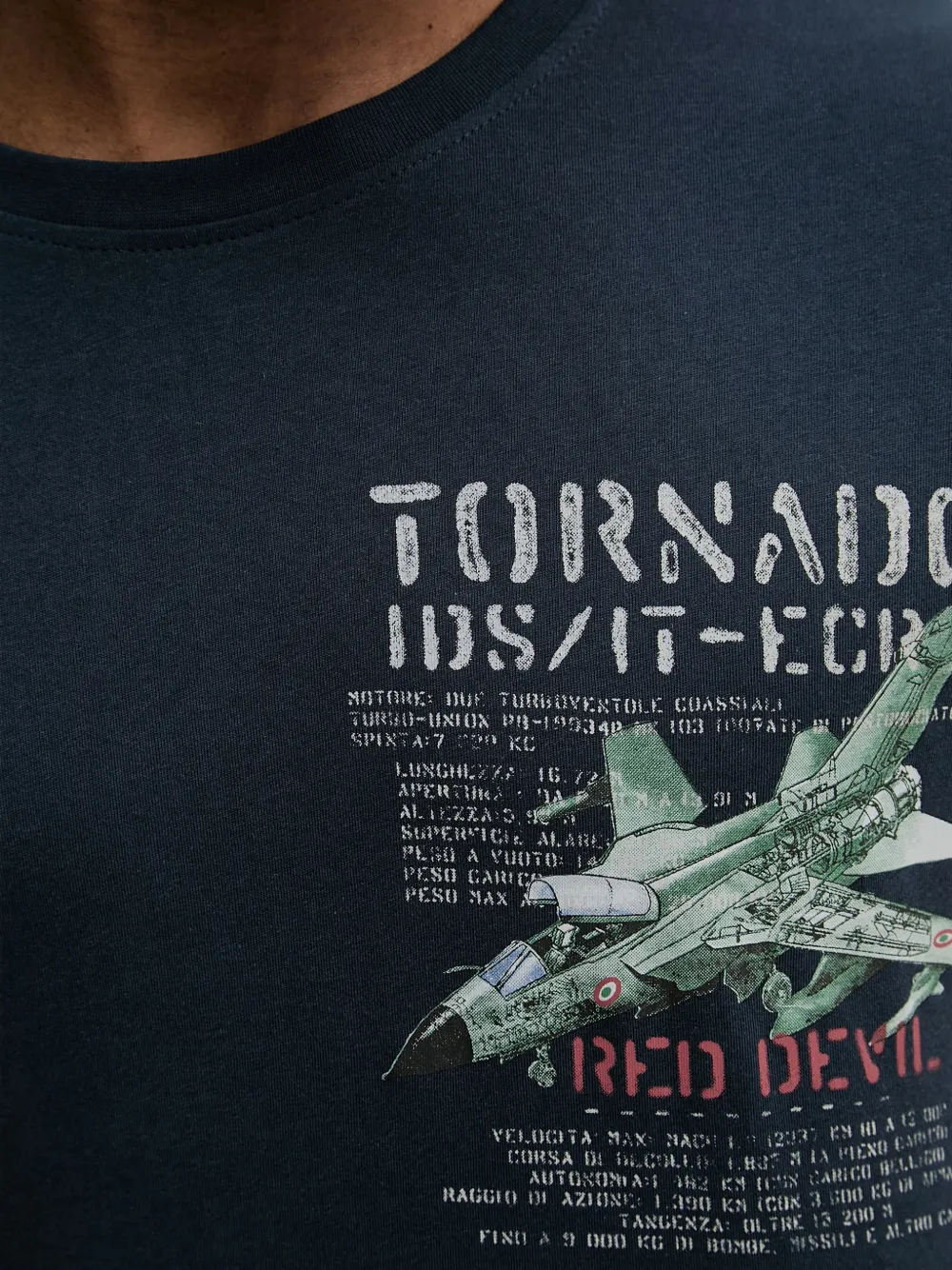 Aeronautica Militare T-shirt met grafische print Blauw